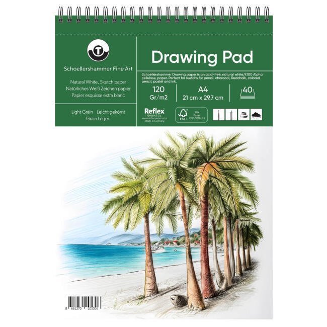 Schoellershammer Drawing Pad Çizim Defteri 120 gr A4 40 Yaprak - 1