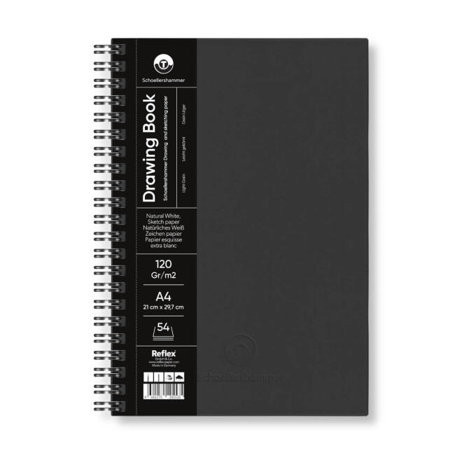 Schoellershammer Drawing Pad Siyah Sert Kapak Çizim Defteri 120 gr A4 54 Yaprak - 1