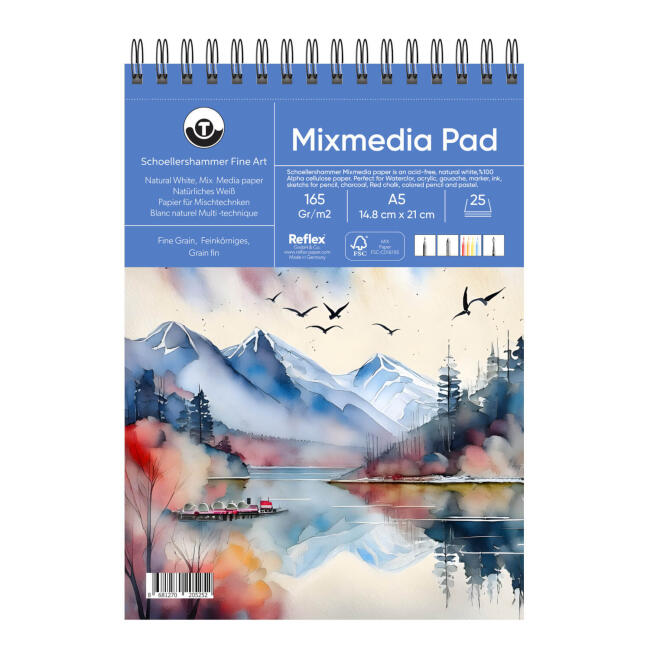 Schoellershammer Mix Media Pad Çok Amaçlı Sanatsal Blok 165 gr A5 25 Yaprak - 1