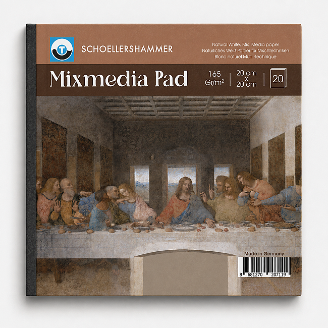 Schoellershammer Mix Media Pad Ciltli Son Akşam Yemeği 165 gr 20x20 cm 20 Yaprak - 1