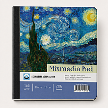 Schoellershammer Mix Media Pad Ciltli Yıldızlı Geceler 165 gr 15x15 cm 20 Yaprak - Schoellershammer