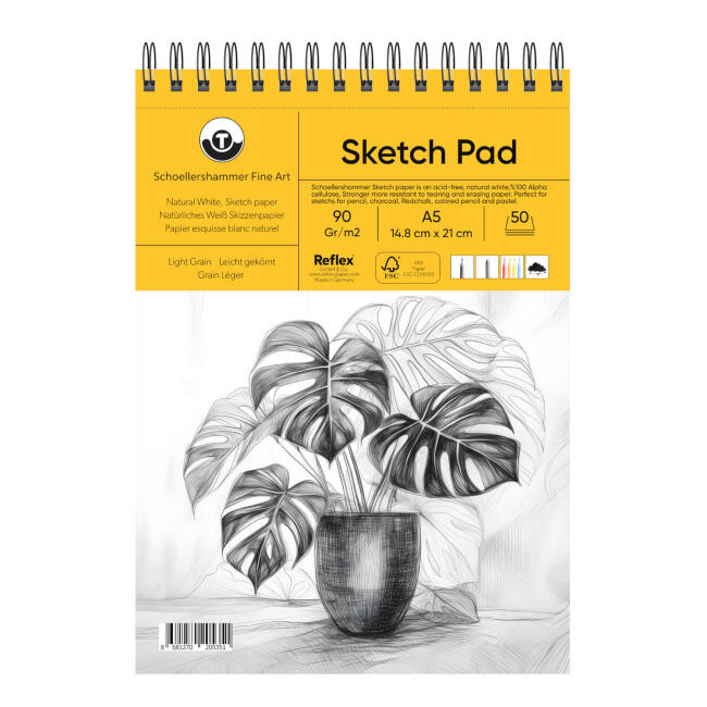 Schoellershammer Sketch Pad Eskiz Defteri 90 gr A5 50 Yaprak - 1