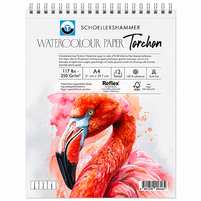 Schoellershammer Torchon Watercolour Pad 250gr A4 12 yaprak - 1