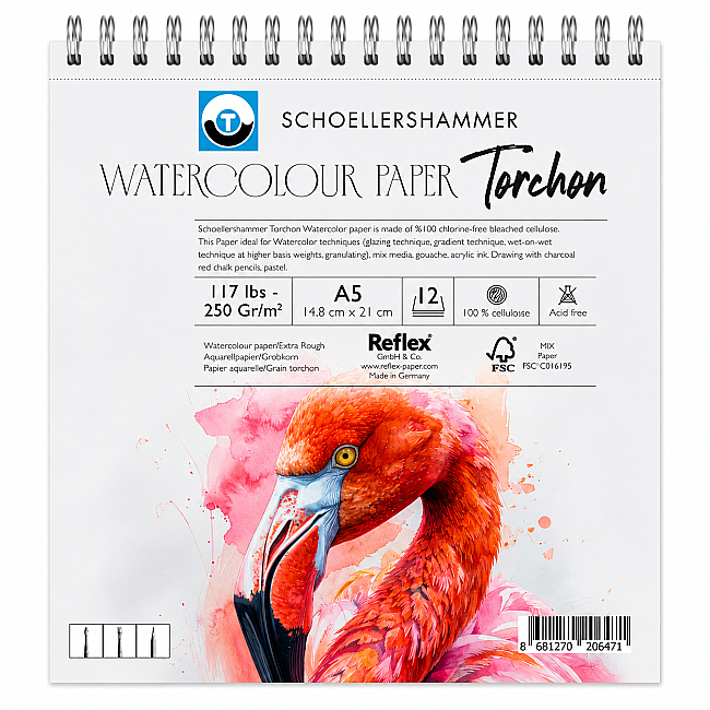 Schoellershammer Torchon Watercolour Pad 250gr A5 12 yaprak - 1