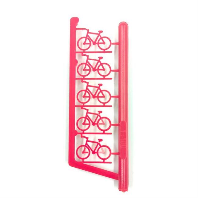 Schulcz Maket Bisiklet 1:100 5 Adet Kırmızı N:03-40204 - 1