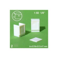 Schulcz Maket : Mini Buzdolabı 1:50 Ölçek N:55-8115 (Uzunluk 12mm + Boy 16mm + En 12mm) - 1