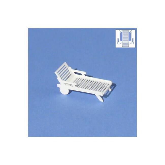 Schulcz Maket Plastik Şezlong 1:50 Ölçek 15x36 mm N:05-50101 Demonte - 1