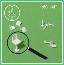 Schulcz Plastik Maket Tabure 1:50 Ölçek 2'li 55-1902 - Schulcz