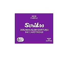Scrikss Dolma Kalem Kartuşu Mor 6 Adet - 1