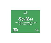 Scrikss Dolma Kalem Kartuşu Yeşil 6 Adet - 1