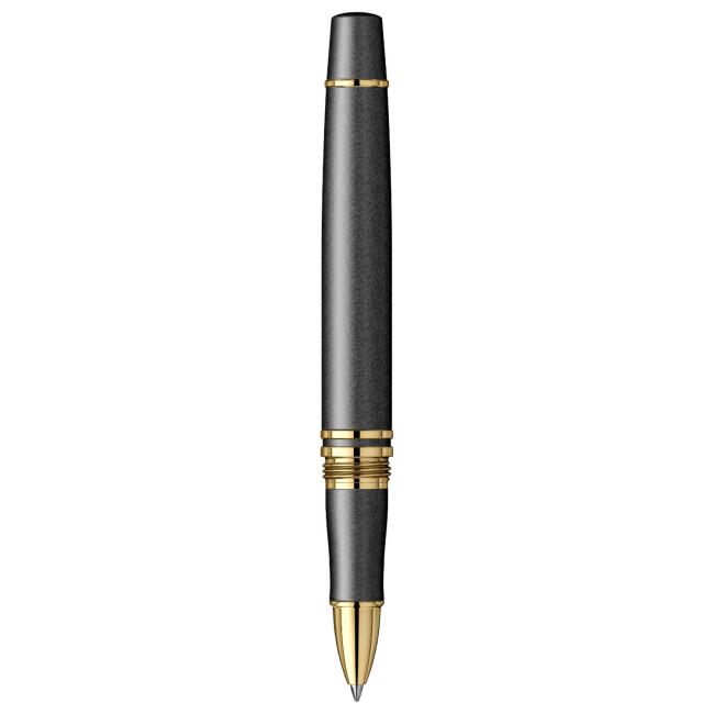 Scrikss Fortune Roller Kalem 1 mm Mat Siyah Altın - 1