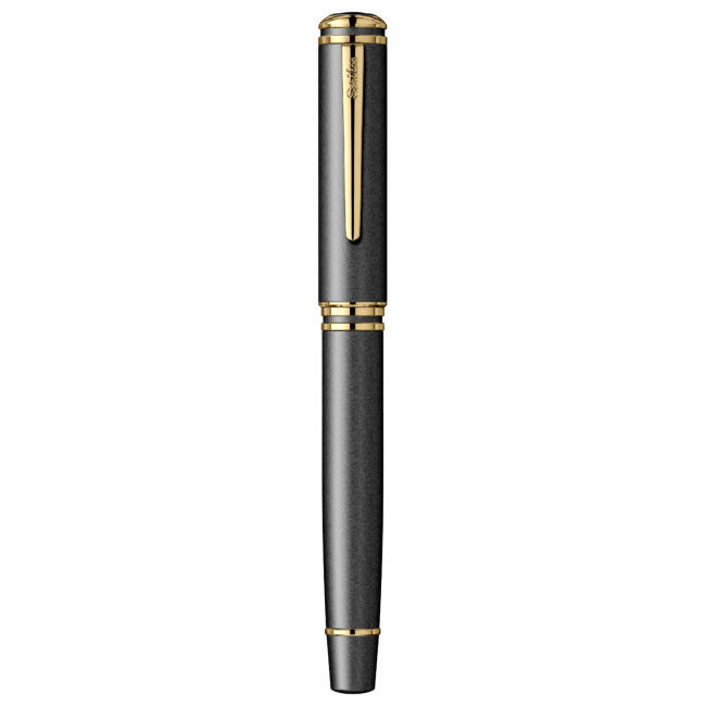 Scrikss Fortune Roller Kalem 1 mm Mat Siyah Altın - 2