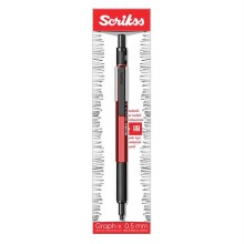 Scrikss Graph-X Metal Versatil Kalem 0,5 mm Kırmızı - SCRIKSS