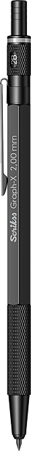 Scrikss Graph-X Uçlu Kalem 2 mm Metal Mat Siyah - 1