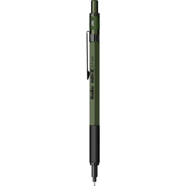 Scrikss Matri-X Mekanik Kurşun Kalem 0,7mm Haki Yeşili - 1