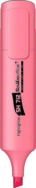 Scrikss Office Fosforlu Kalem Pastel Pembe SH712 - 1