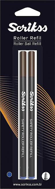 Scrikss Roller Refil Mavi 0.7Mm 2Lı Blısterlı - 1
