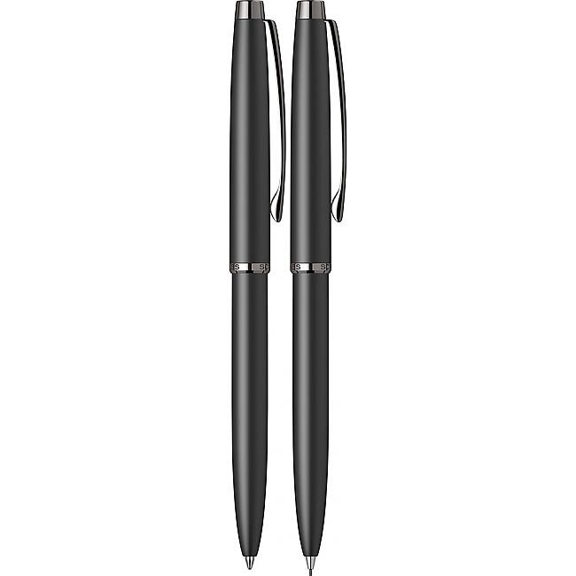 Scrikss Prestige 108 Tükenmez Kalem Versatil Kalem Seti Mat Siyah - 2
