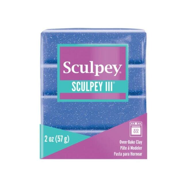 Sculpey Polimer Kil 57 g Mavi Glitter - 1