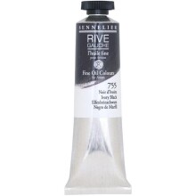 Sennelier Rive Gauche Fine Yağlıboya 40ml N:755 Ivory Black - Sennelier