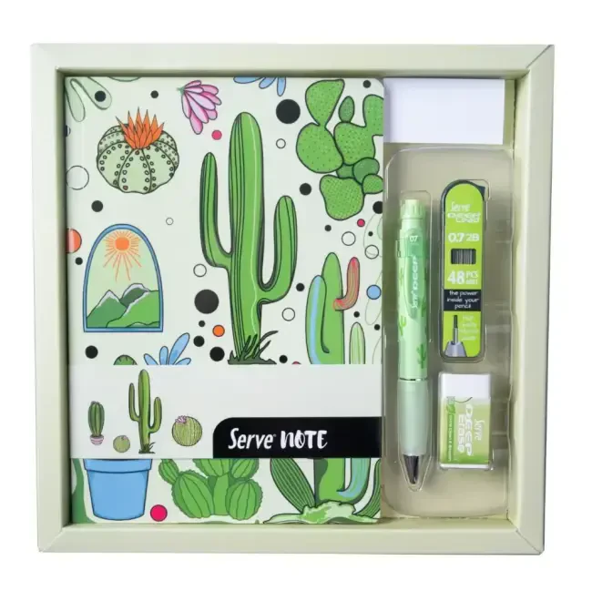Serve Note Defter - Yazı Seti Elma Yeşili SV-NTSETDEYKT - Serve