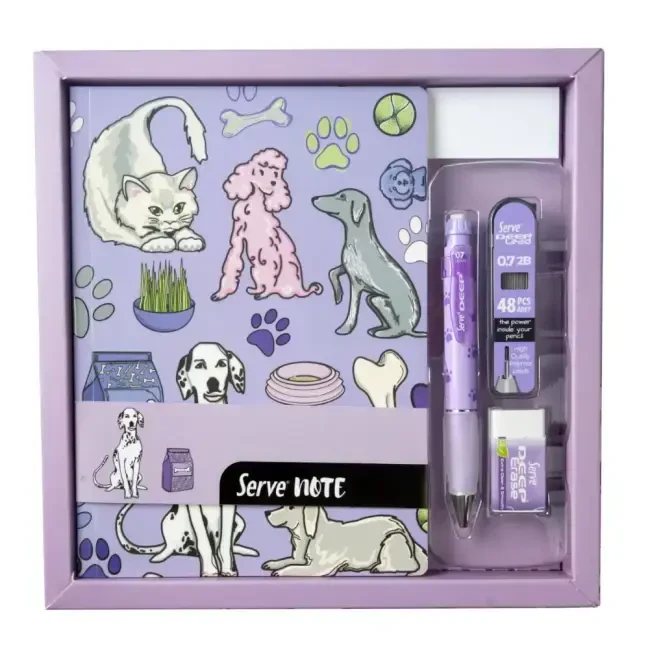 Serve Note Defter - Yazı Seti Lavanta SV-NTSETDLAKT - Serve