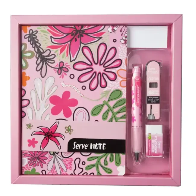 Serve Note Defter - Yazı Seti Şeker Pembe SV-NTSETDSPKT - Serve