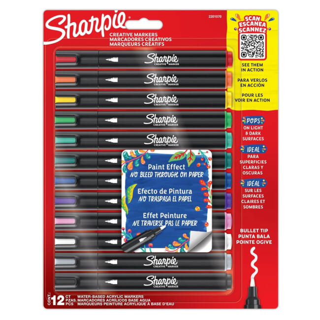 Sharpie Creative Marker Akrilik Kalem Set 12'li 2201070 - 1