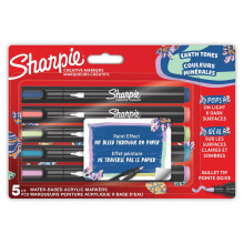 Sharpie Creative Marker Akrilik Kalem Set 5'li Earth Tones 2213380 - Sharpie