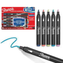 Sharpie Creative Marker Akrilik Kalem Set 5'li Earth Tones 2213380 - Sharpie (1)