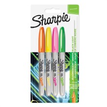Sharpie Fine Permanent Marker Kalem Neon Renkler 4’lü Set - 1