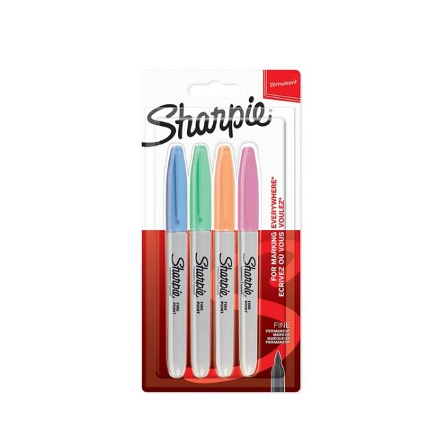 Sharpie Fine Permanent Marker Pastel Renkler 4’lü Set - 1