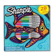 Sharpie Fine + Ultra Fine Marker Kalem 28’li Balık Set 2061334 - SHARPIE