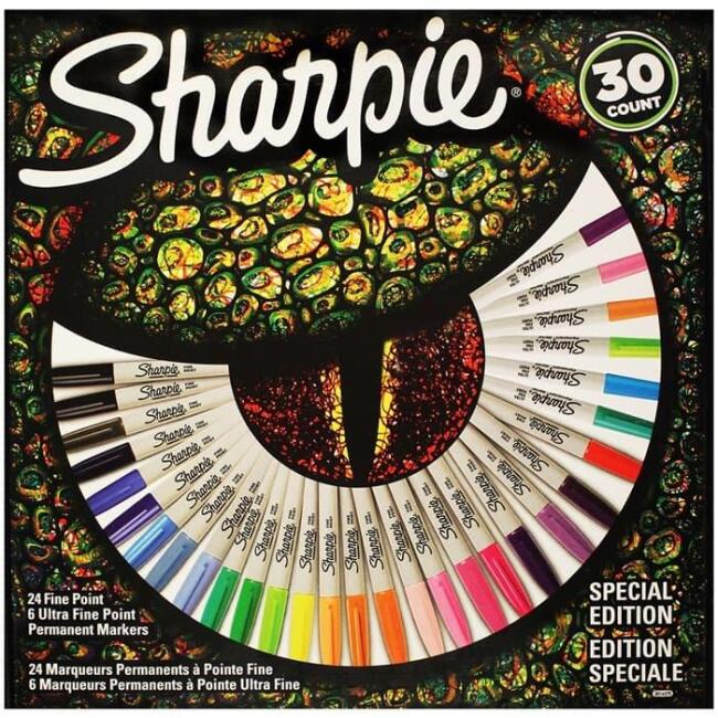 Sharpie Permanent Marker Kalem Set 24+6 Renk - 1