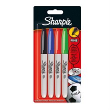 Sharpie Permanent Marker Kalem Set 4’lü Standart Renkler - 1