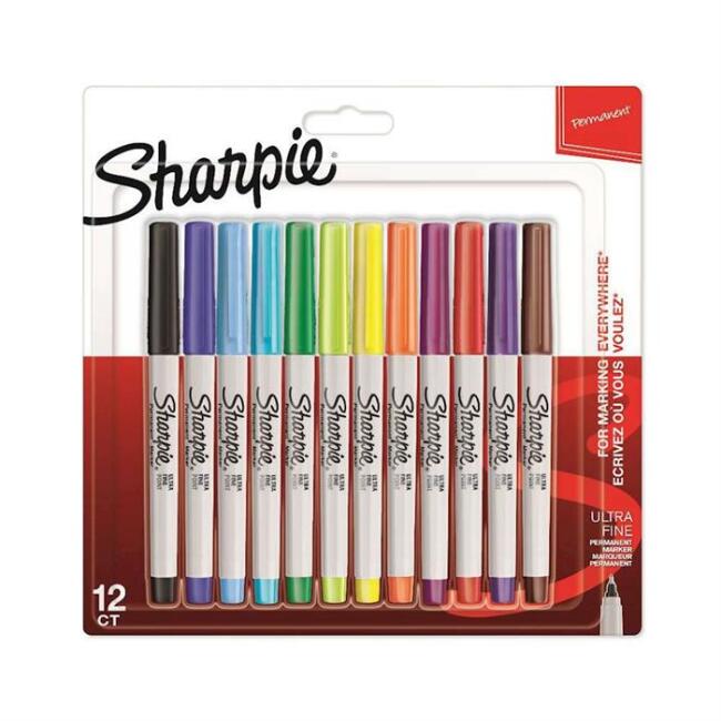 Sharpie Ultra fine Permanent Marker Set 12 Renk - 1