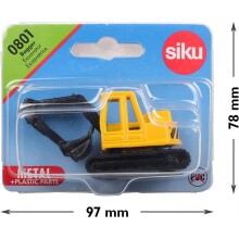 Sıku Maket Metal Taşıt İş Makinesi Kepçe 1/87 N:0801 Bagger (2,40D) - SIKU MODEL