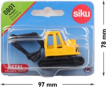 Sıku Maket Metal Taşıt İş Makinesi Kepçe 1/87 N:0801 Bagger (2,40D) - SIKU MODEL (1)