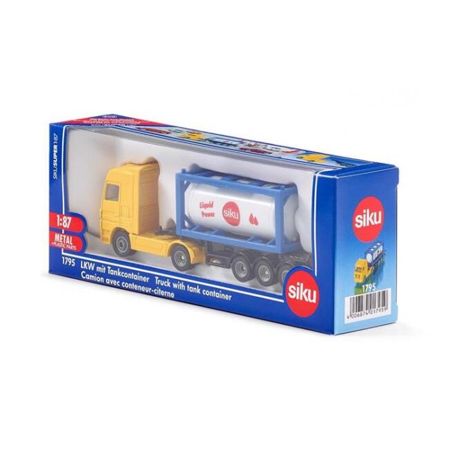 Siku Maket 1:87 Ölçek Truck With Tank Container Tanker N:1795 - 1