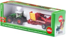 Sıku Maket Metal Taşıt Traktor Romorkunda Hasat Makinesi 1/87 N:1808 Tractor Wıth Polato (13,75D) - SIKU MODEL (1)