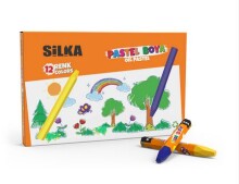 Silka Pastel Boya 12 Renk N:HS12-12 - SİLKA (1)