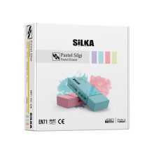 Silka Renkli Pastel Silgi ART44 - SİLKA (1)