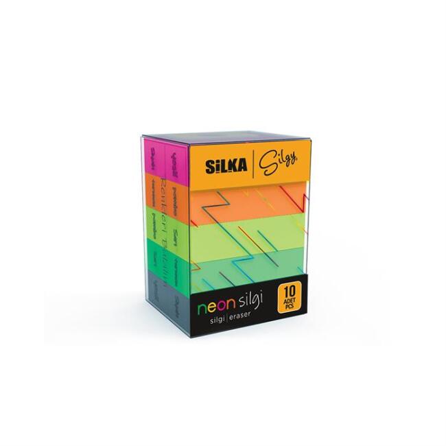 Silka Silgi Corner Neon 5 Renk 10 Adet - 1