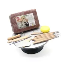 Sio 2 Teide Turnetli Pişirilebilir Seramik Seti 5 kg Kahverengi - 1