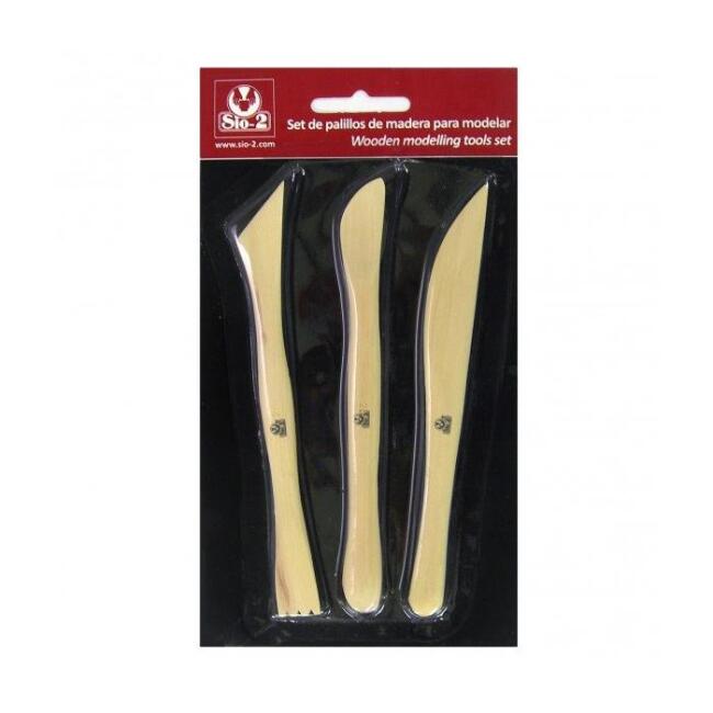 Sio2 Ahşap Modelaj Kalemi 3’lü - 1