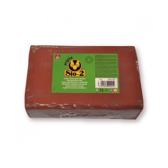 Sio2 Argila Çömlek Kili Kırmızı 5 kg - 1