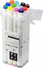 Sketch & Art Çift Taraflı Marker Kalem 12’li Başlangıç Renkler - Sketch & Art (1)