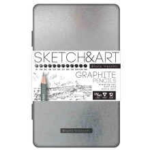 Sketch & Art Dereceli Kalem Seti 12’li B-14B - Sketch&Art