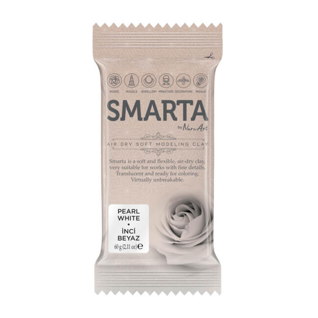 Smarta Hava İle Kuruyan Modelleme Hamuru 60 gr İnci Beyaz 29 - 1