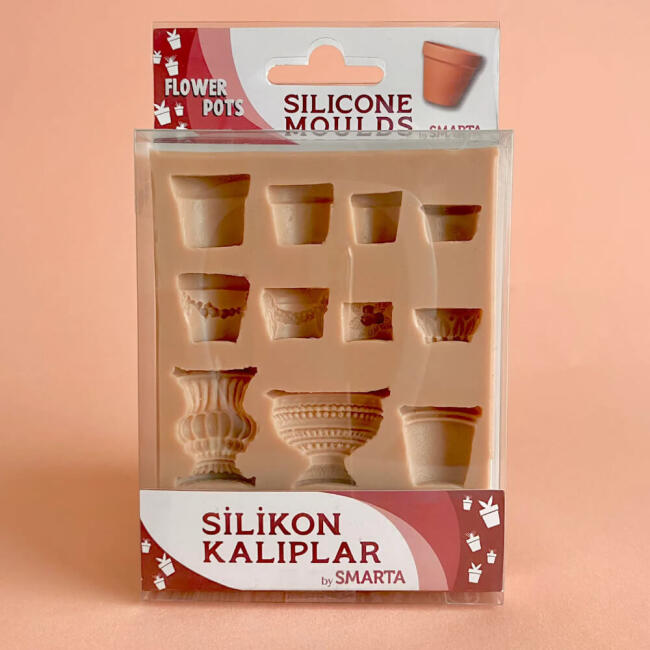 Smarta Silikon Kalıp Çiçek Saksıları N:SK1013002 - 1